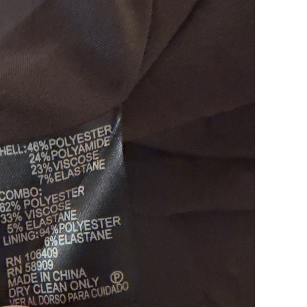 Antonio Melani Brown Tailored Blazer Jacket Contrast Collar Nipped Waist Long 8 - Picture 8 of 10